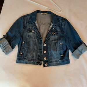 Cute short jean jacket